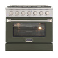 36 Propane Gas Dual Fuel Range with 4 Burners U5993