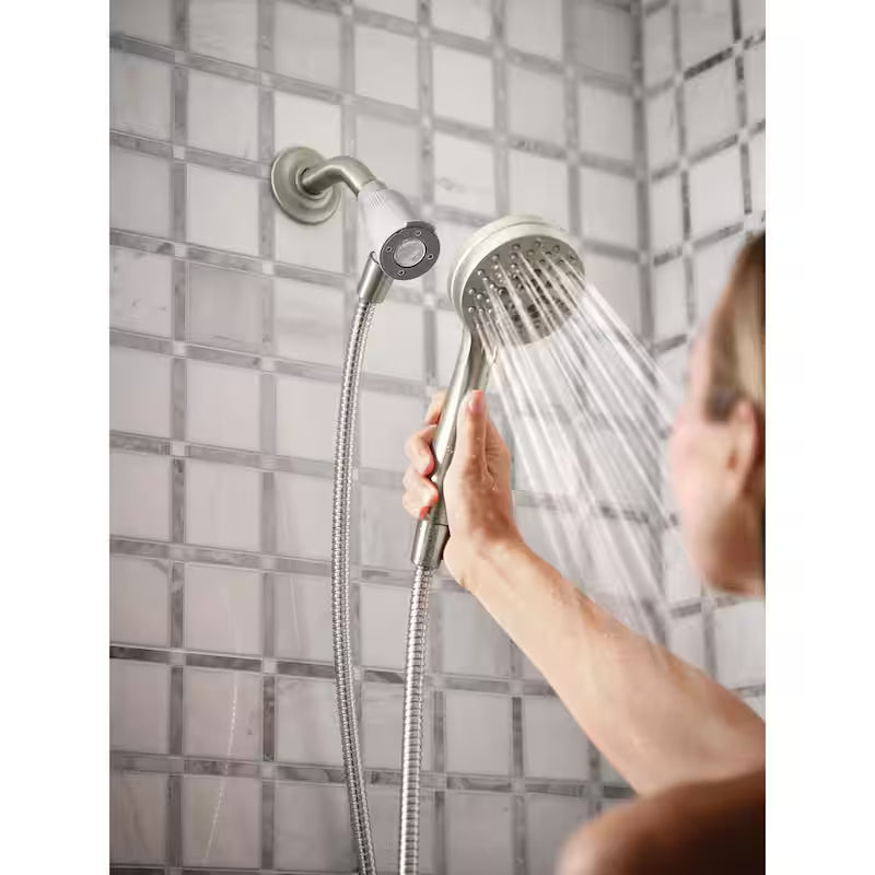 Brushed Nickel Tub and Shower Faucet C39179