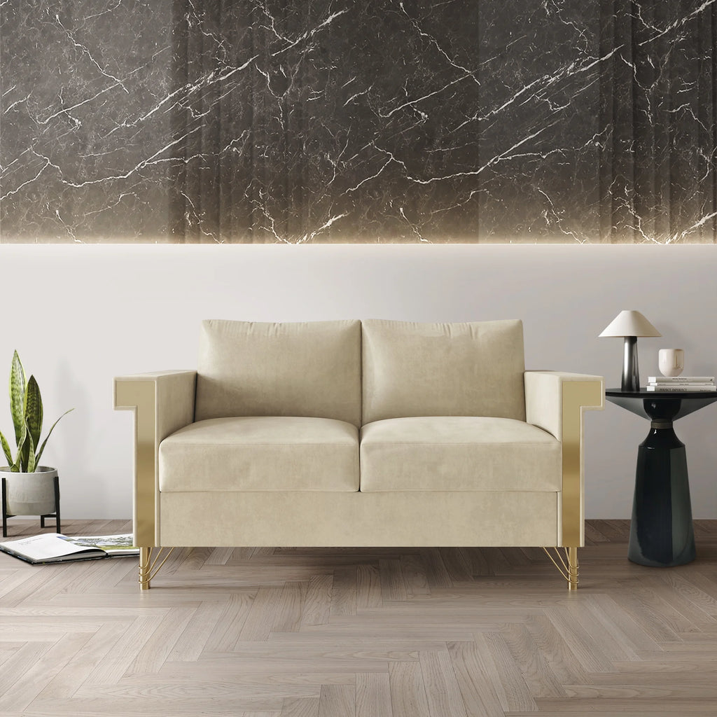 Velvet Upholstered Loveseat T185