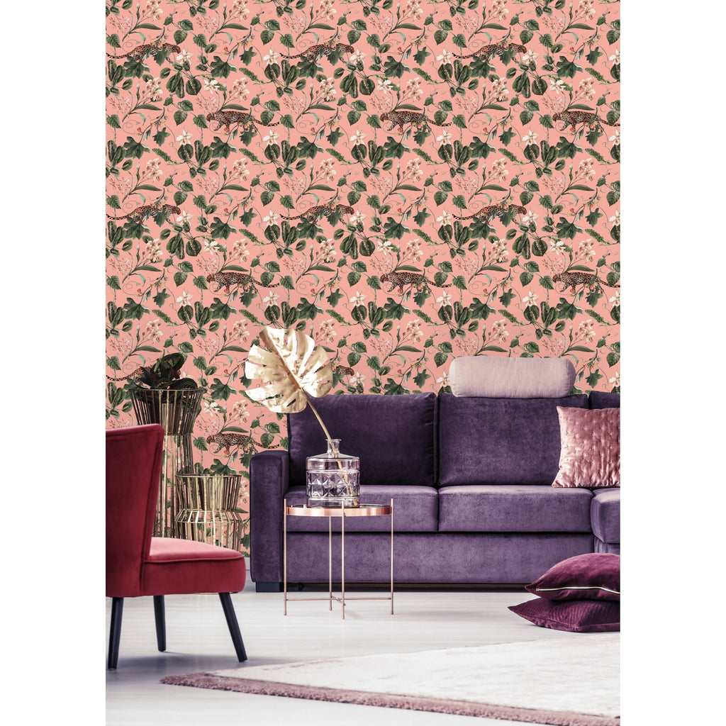 Retro Tropical Pattern Peel and Stick Wallpaper M512