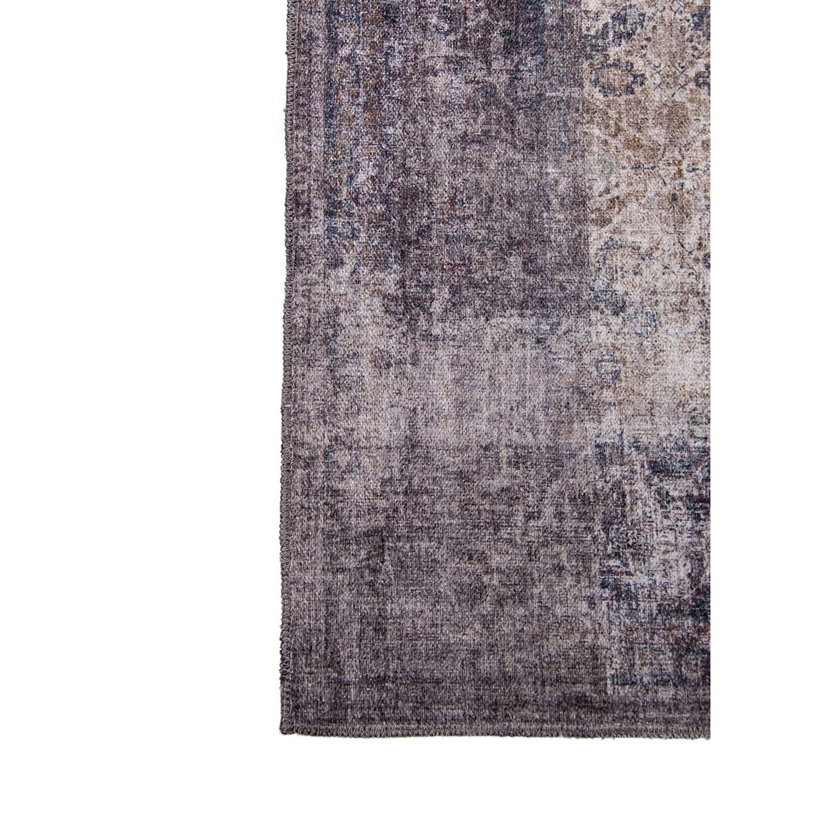 Grey Abstract Washable Area Rug 2' x 3' V285