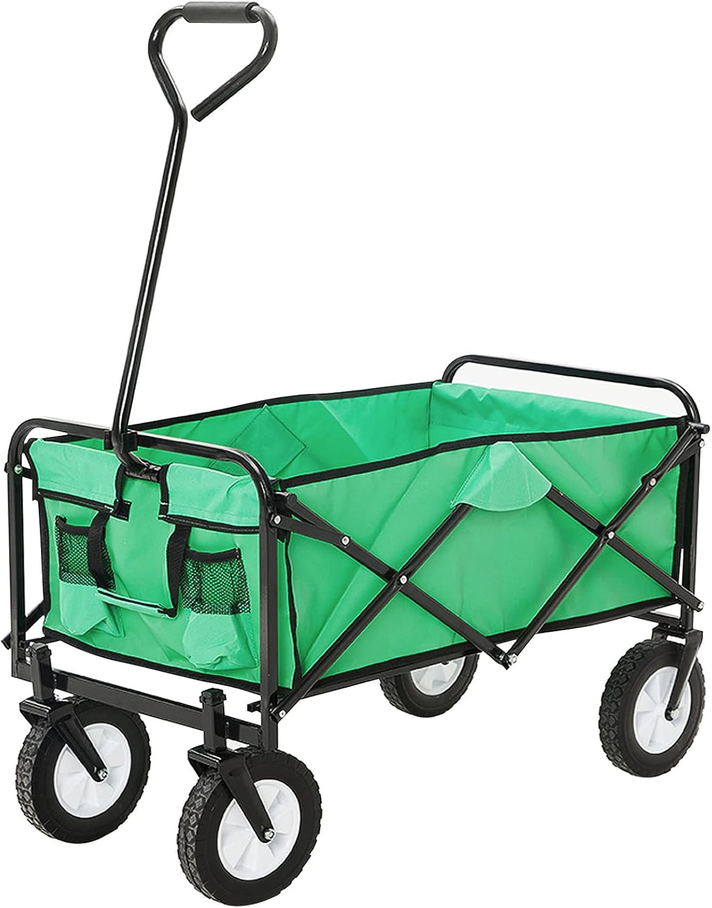Red & Grey Collapsible Utility Wagon Cart with Wheels U1662