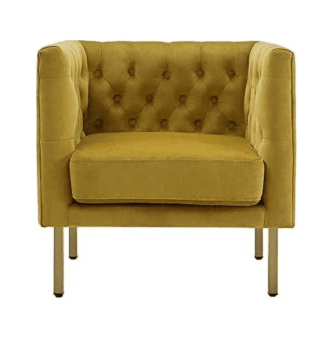 Tufted Club Chair with Metal Legs A84732