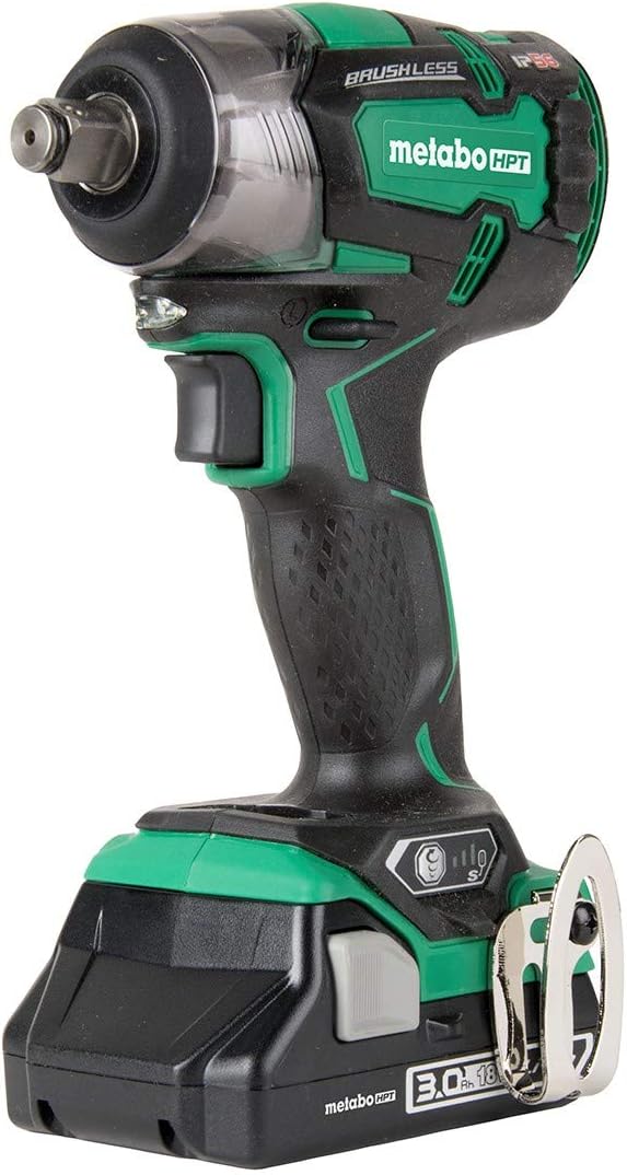 18V Cordless Brushless Impact Wrench with 2 Compact 3.0Ah Batteries E600161