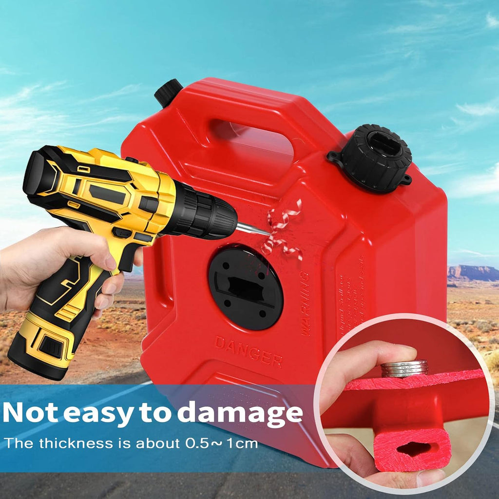 Red Poly Gas Can 5L Pack of 2 U813961