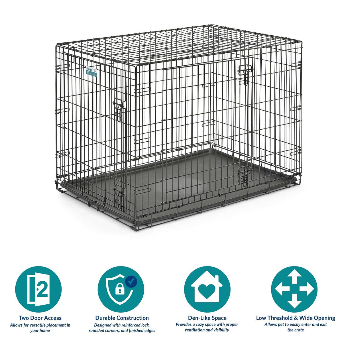 Double Door Dog Crate A64280