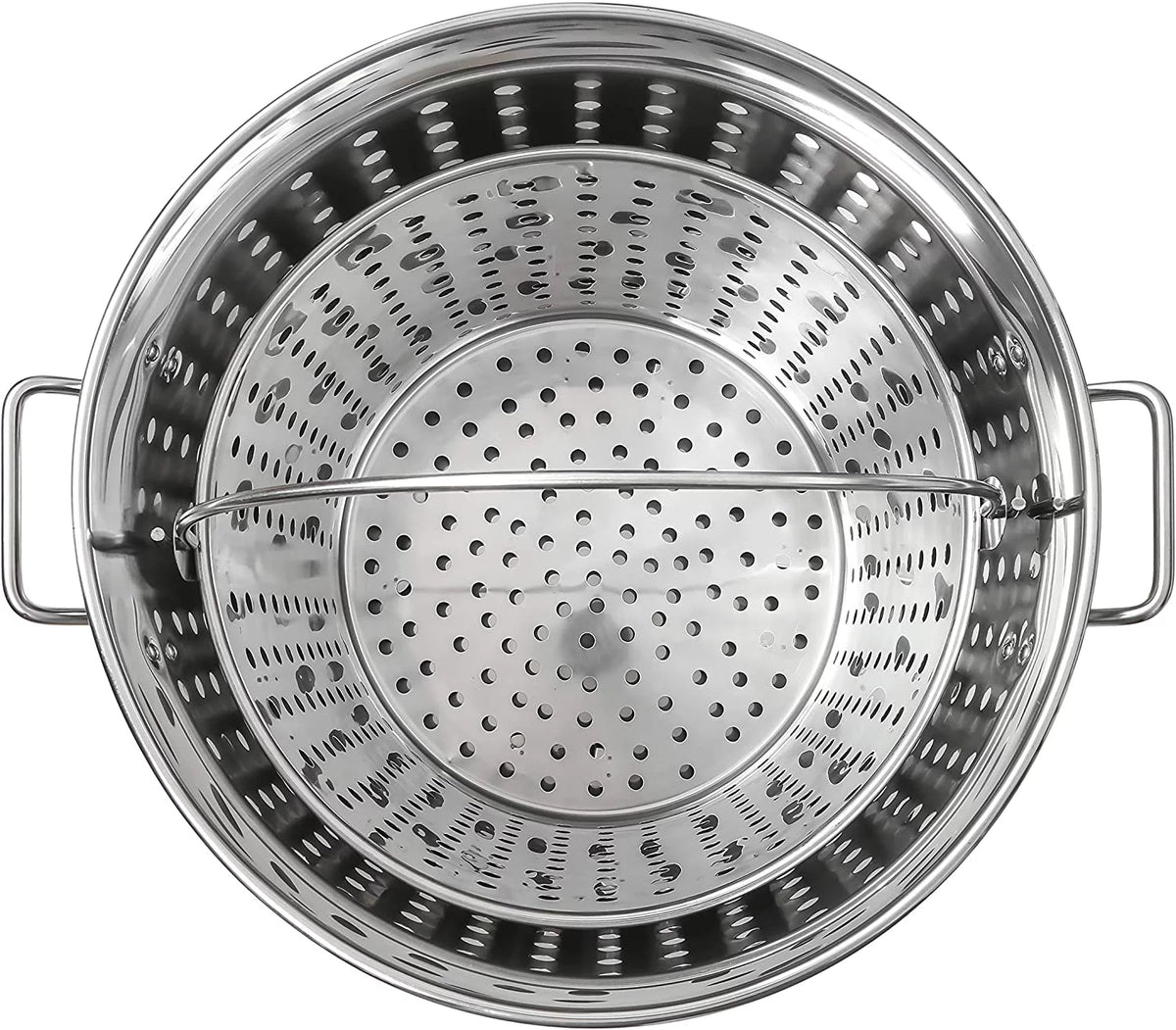 Stainless Steel Stock Pot with Steamer Basket 40 Quart Q153516