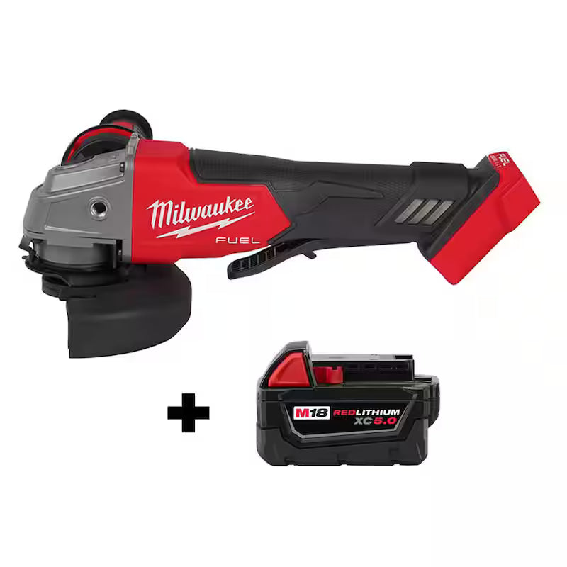 18V Brushless Cordless 4-1/2 in. / 5 in. Grinder with Paddle Switch X24366