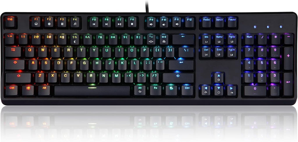 Mechanical Gaming Keyboard with RGB Backlighting and Gateron Blue Switches P76523
