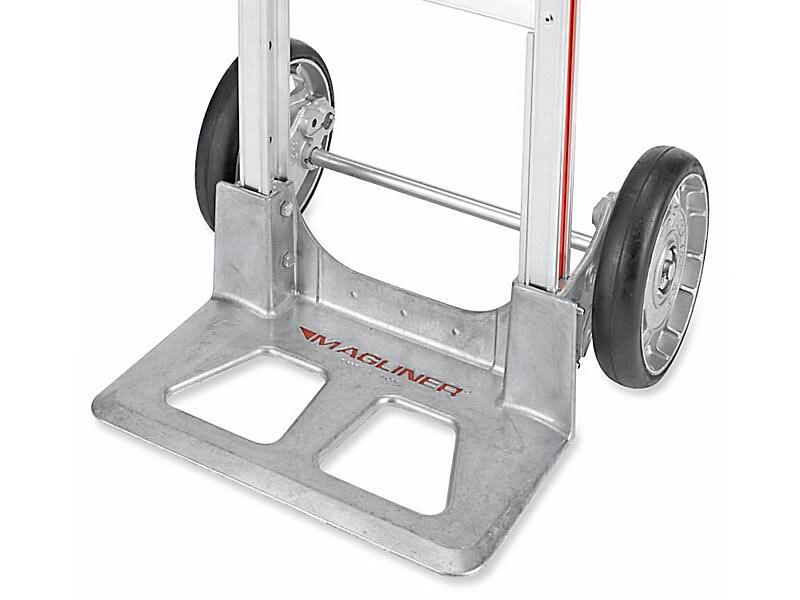 Aluminum Modular Hand Truck with Horizontal Loop Handle and Mold-On Rubber Wheels O193919