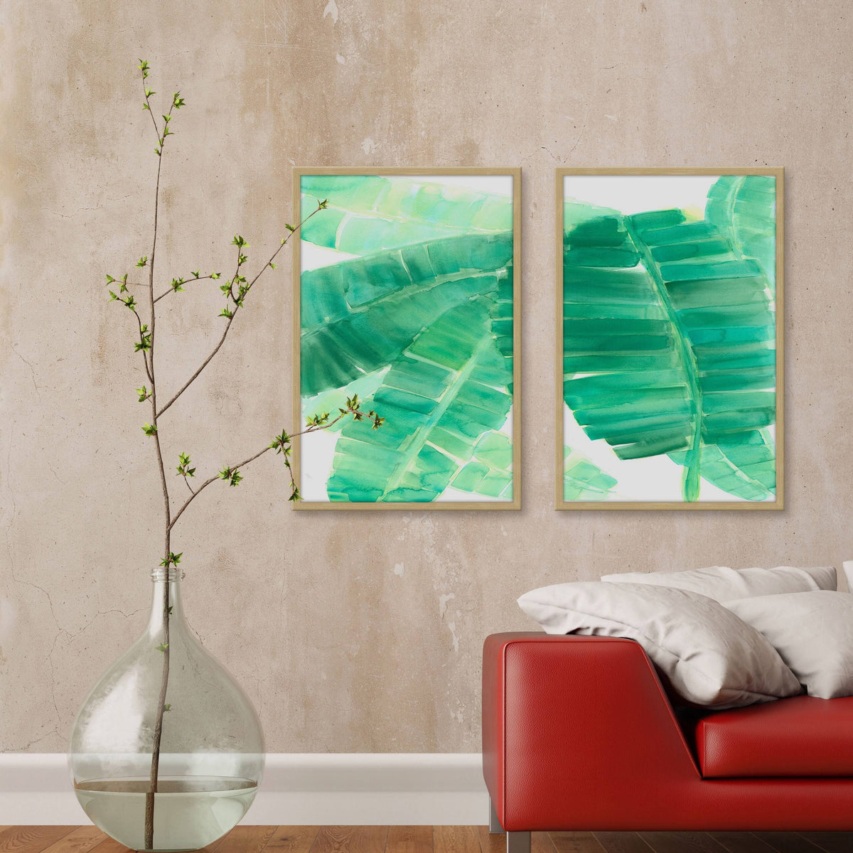 18 inch x 24 inch Diptych P914