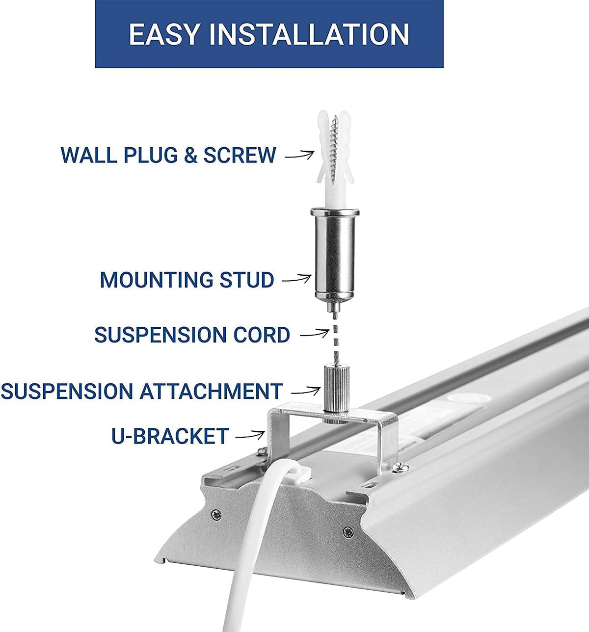 4 Pack LED Shop Light, 35 Watts, Daylight G4752