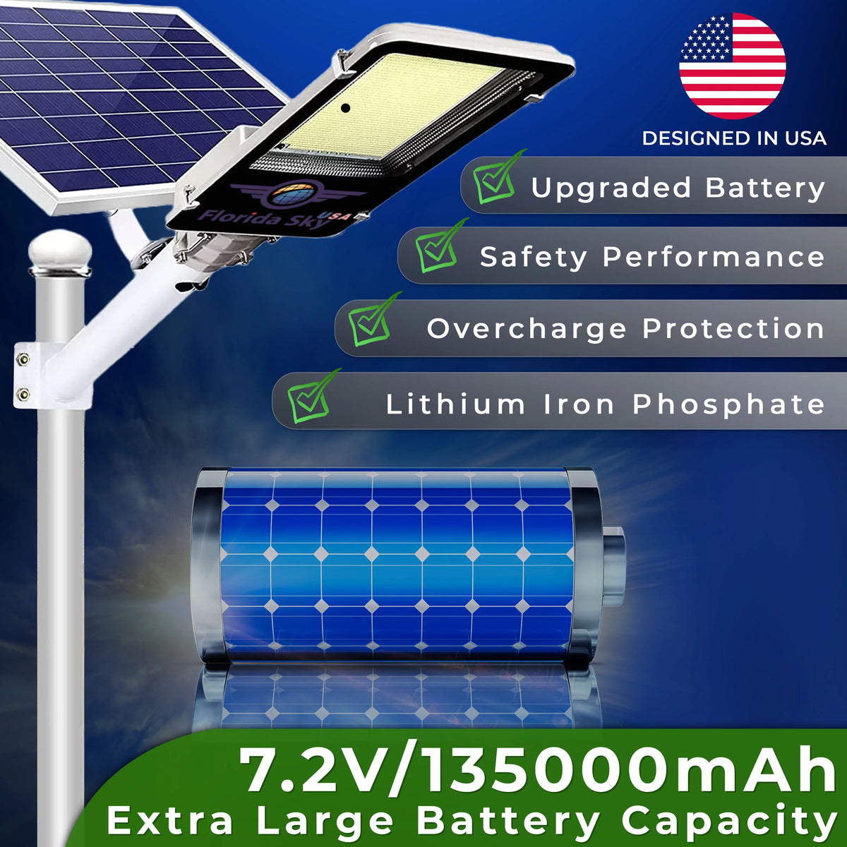 3400 Watt Solar LED Street Light with Remote Y944