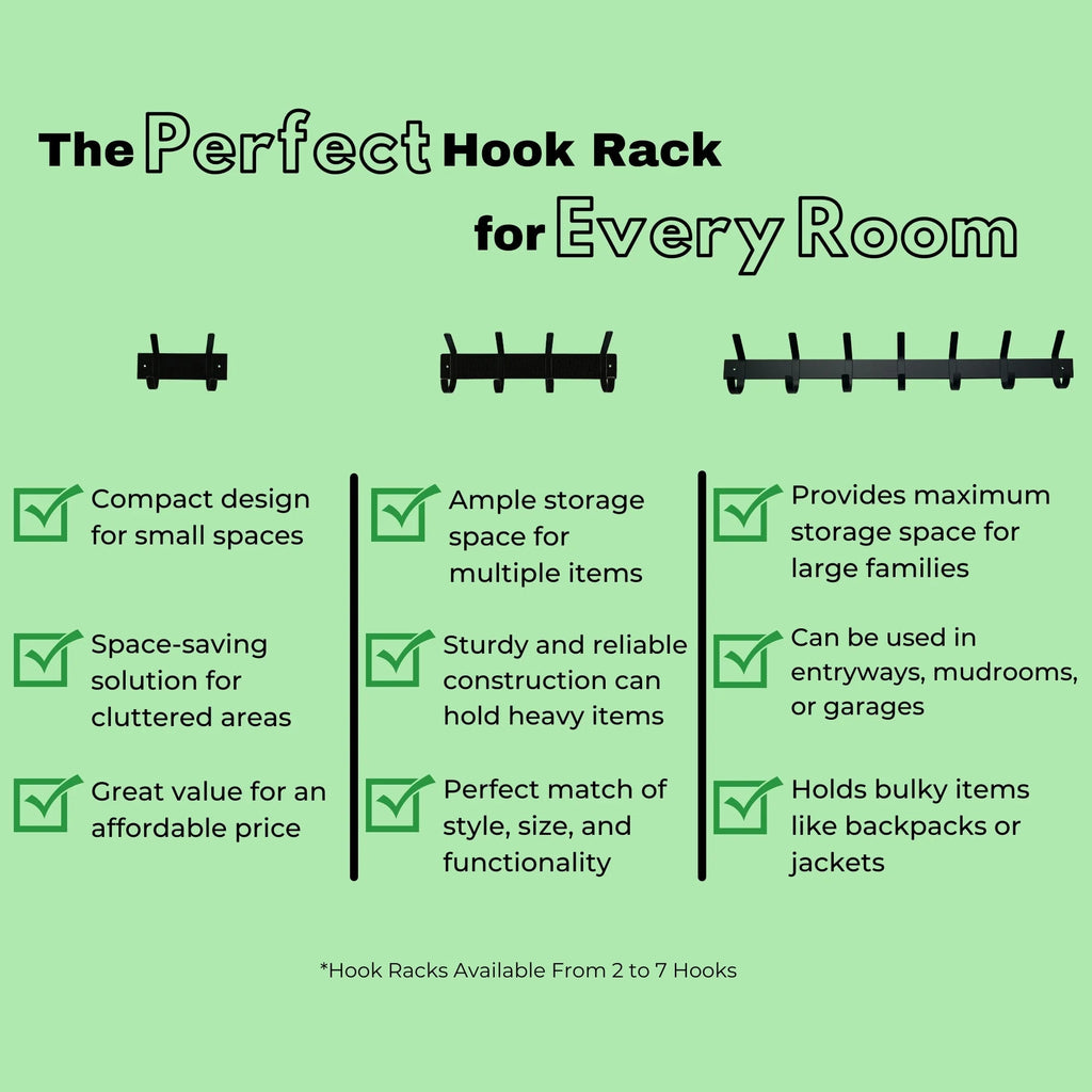 Wall Mounted Hook Rack O1097