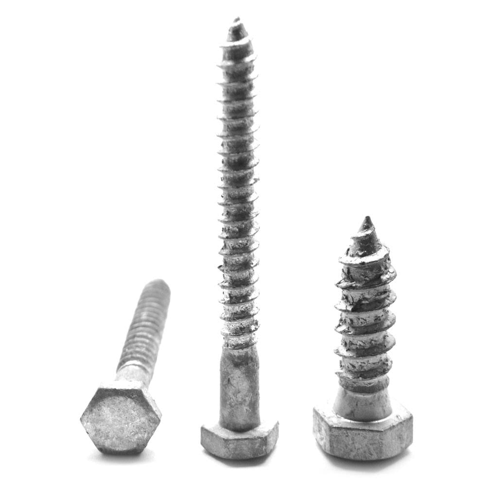 Hex Lag Screw Low Carbon Steel Hot Dip Galvanized J3067