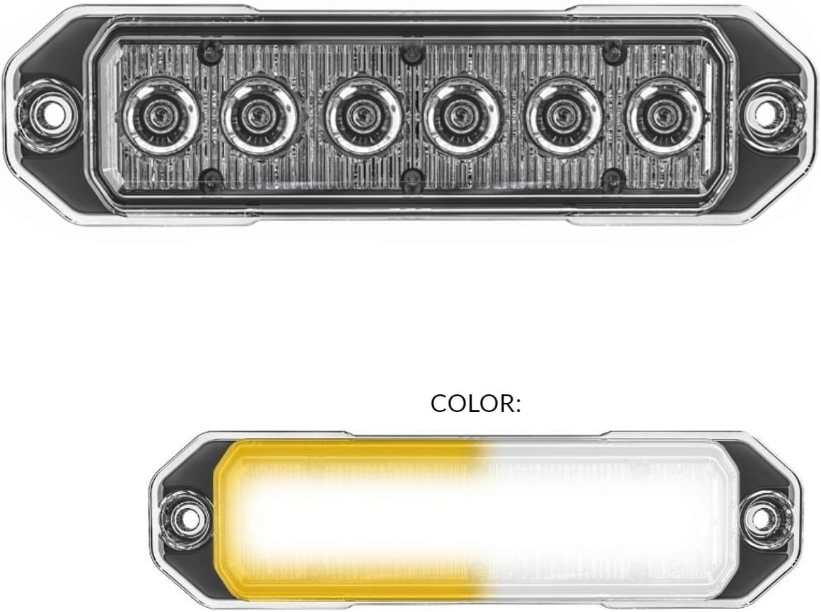 Red/Blue 18W LED Strobe Light, Pack of 2 N5528