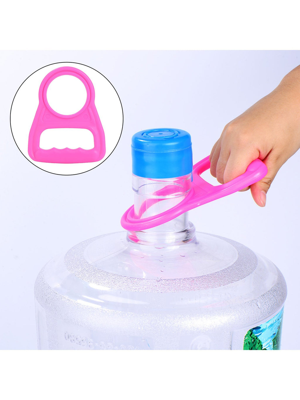 20 Pieces Non Spill 55 mm Water Jug Caps with 1 Piece Bottle Handle O7280