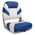 White/Charcoal Low Back Folding Boat Seat, 2 Seats T5933
