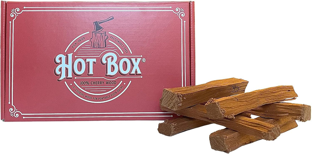 Kiln-Dried Cherry Cooking Wood, 6 Inch Mini-Cut Logs, 1 Box (350 Cubic Inches) Pack of 2 D657