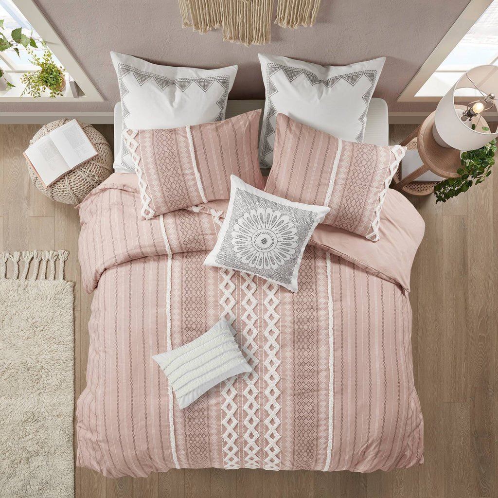 Blush King Cotton Duvet Cover Set Q27620