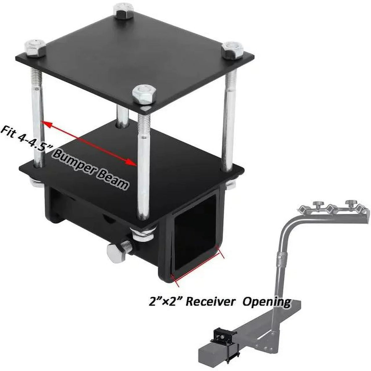 2 Receiver Trailer Bumper Hitch Adapter M579