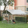 Large Outdoor Dog Kennel with Waterproof UV Resistant Roof S7874