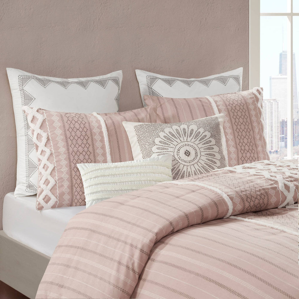 Blush King Cotton Duvet Cover Set Q27620