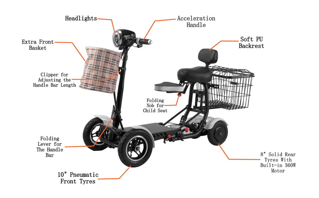 Foldable Lightweight Mobility Scooter F69922
