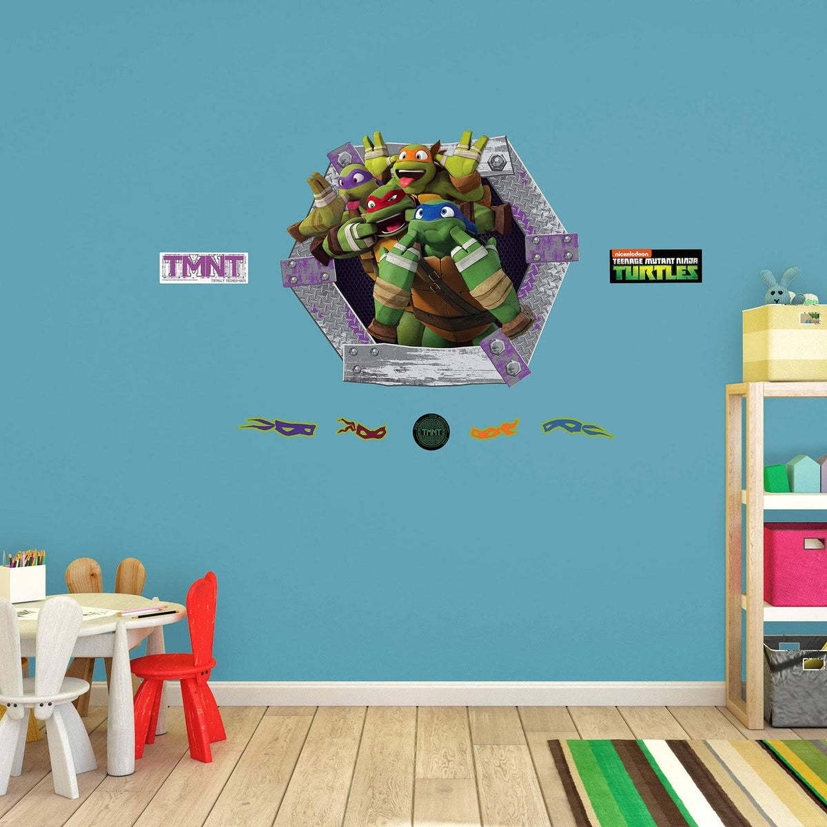 Teenage Mutant Ninja Turtles Goofy Faces Wall Decal Collection I657082