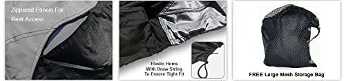 Gray/Black Trailerable Jet Ski Cover with Trailer Straps and Storage Bag T805