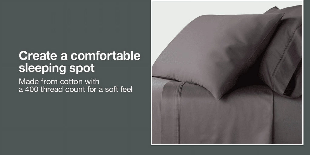 King Dark Gray Flat Sheet H22203