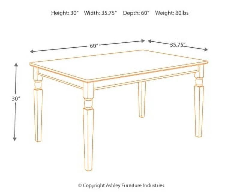 Black/Brown Dining Table R71094