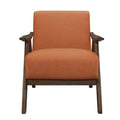 Orange Upholstered Fabric Accent Chair W691
