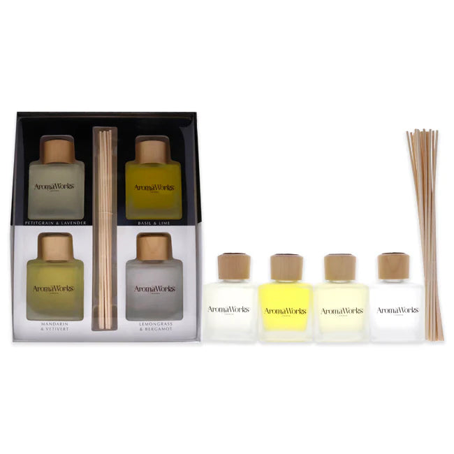 4 Pc 3.4 oz Reed Diffuser Set X90920