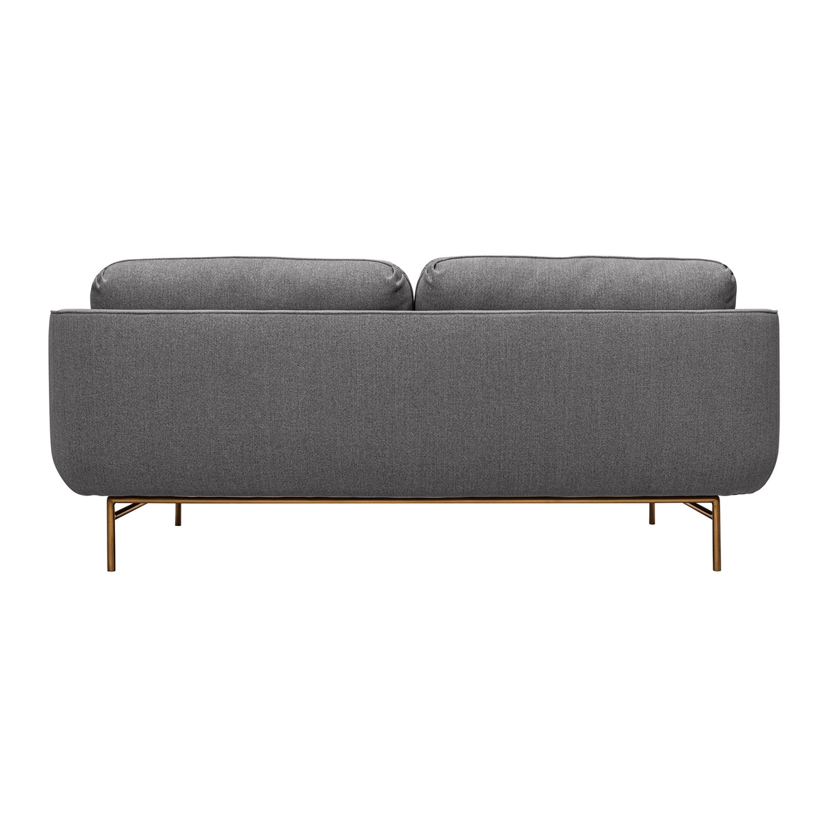77" Fabric & Metal Sofa in Gray A721