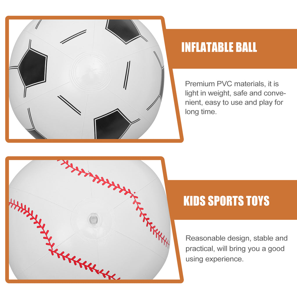 4 Pcs Inflatable Beach Ball Toys E394