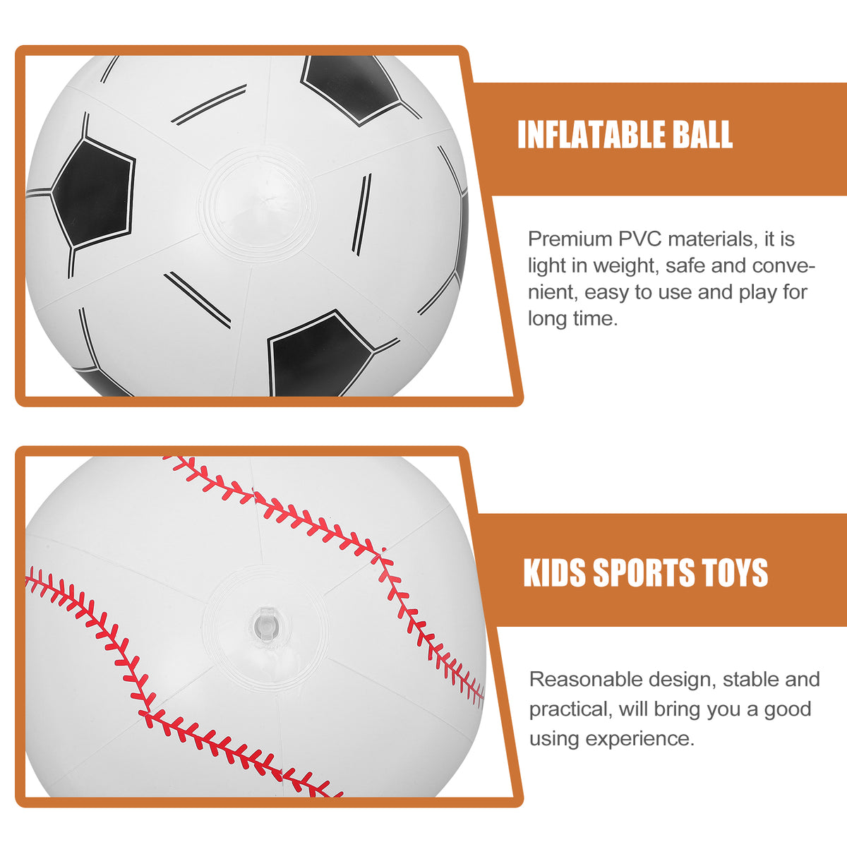 4 Pcs Inflatable Beach Ball Toys E394