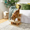20-in 3-Step Carpet Wooden Cat Steps T980101