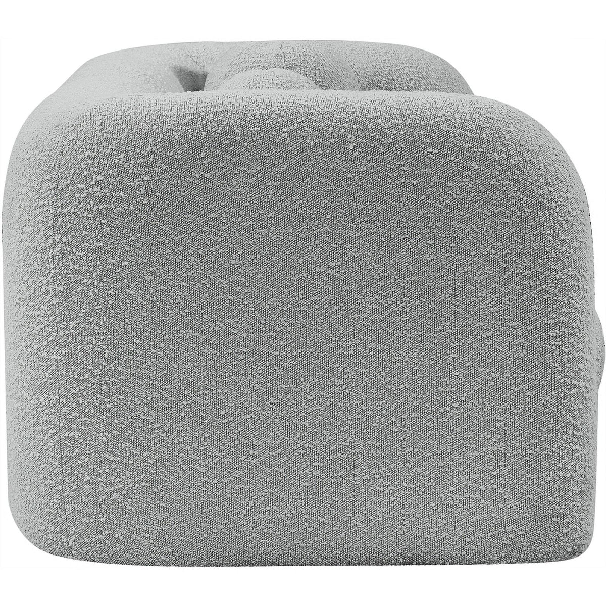 Grey Boucle Fabric Loveseat L80861