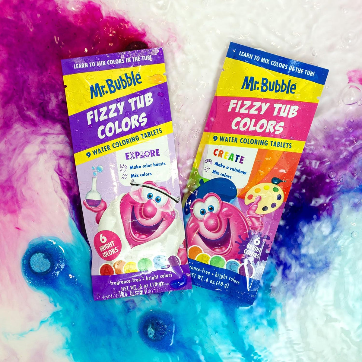 Fizzy Tub Colors (12 Packets, 9 Tablets Each) J5254