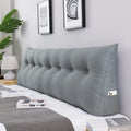 Large Cotton Linen Triangular Wedge Bed Rest Pillow R434760