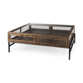 Dark Brown Rustic Coffee Table F711