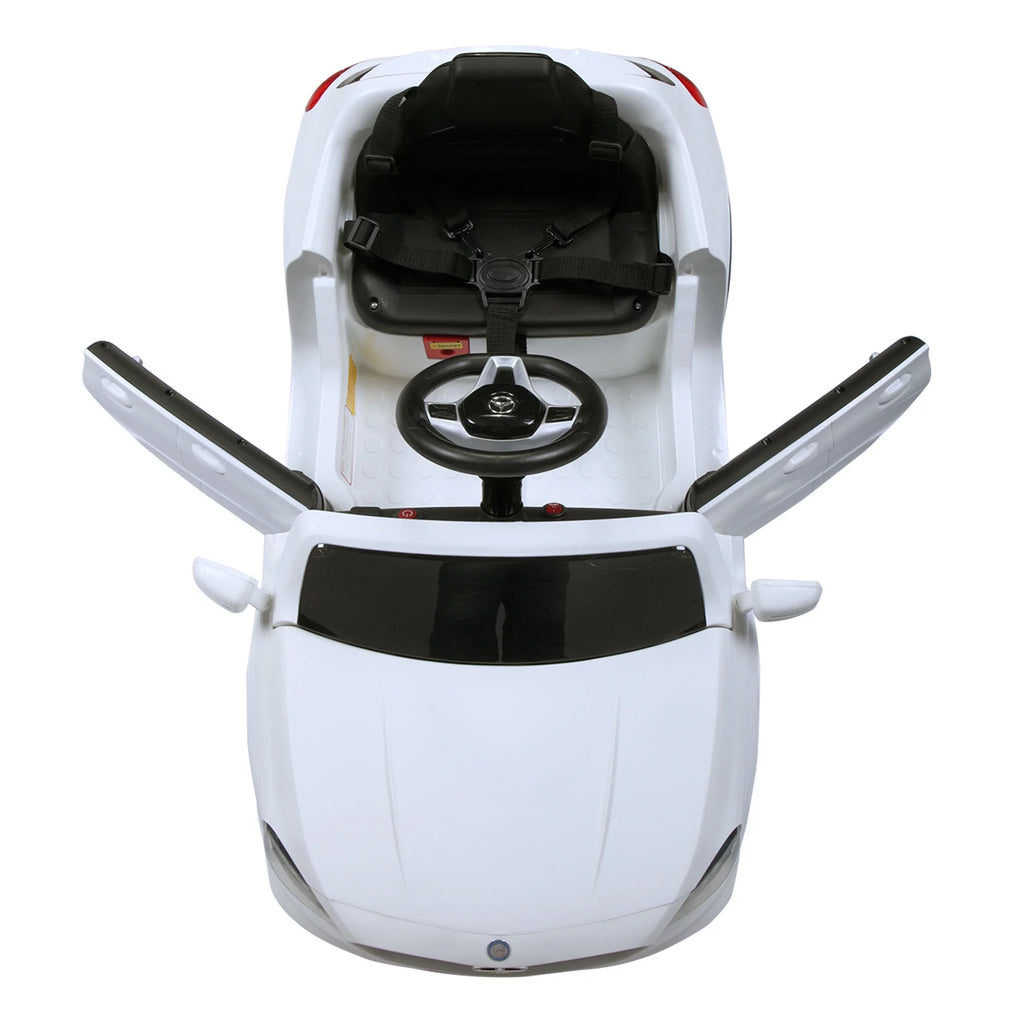 6V Battery 4-Wheel Electric Ride On Truck Car with Remote Control, White C95971