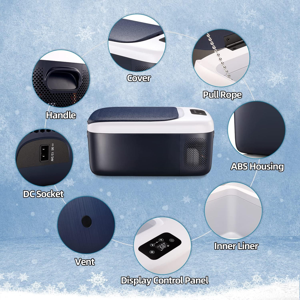 Portable Electric Car Refrigerator 20 Qt (18L) M598