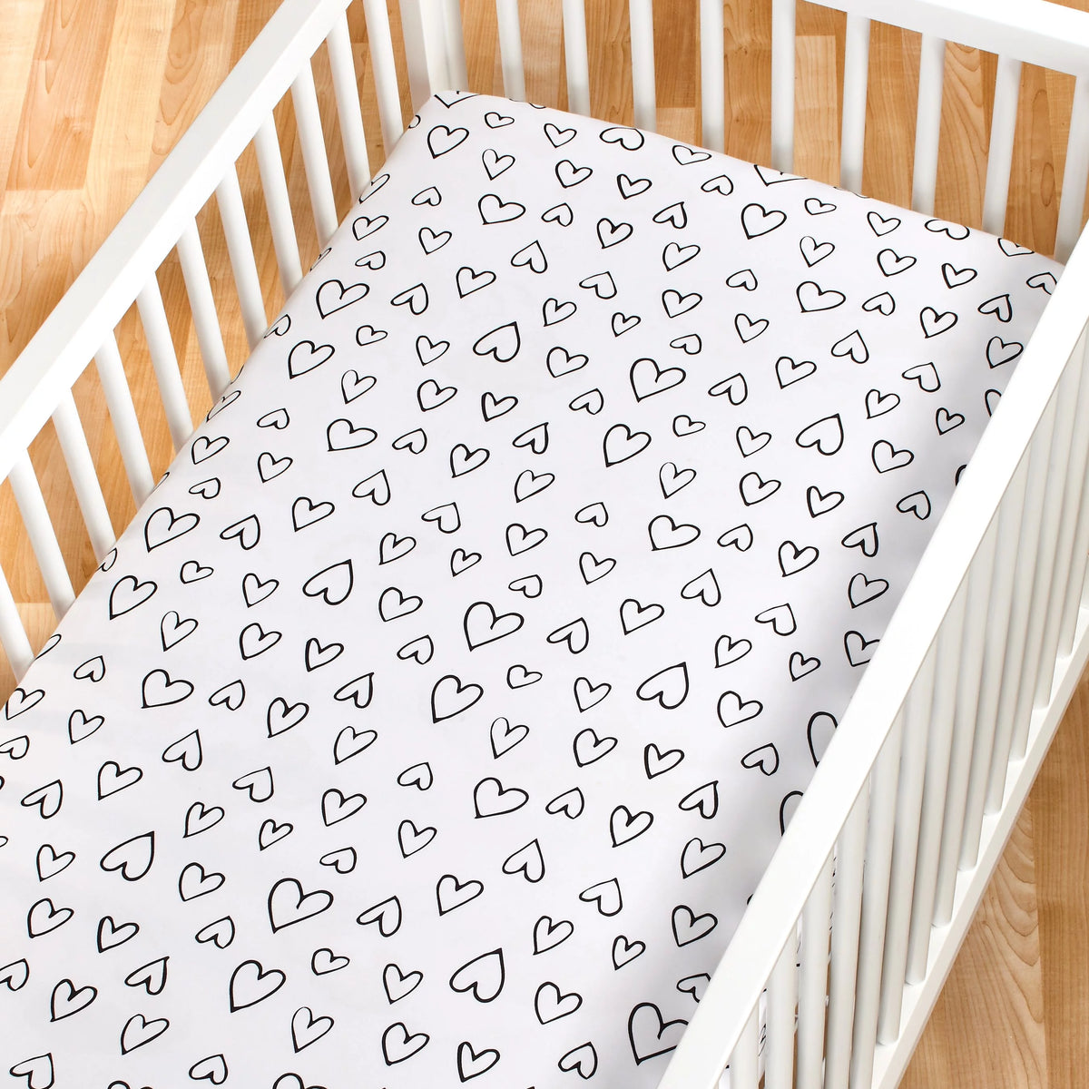 3 Pc Organic Cotton Crib Bedding Set E45667