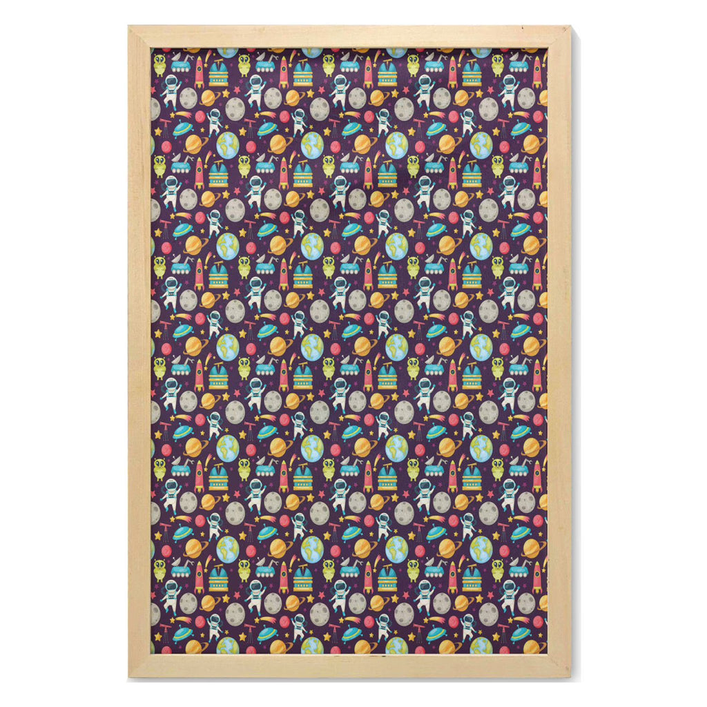 23" x 35" Multicolor Printed Fabric Wall Art with Frame R40188