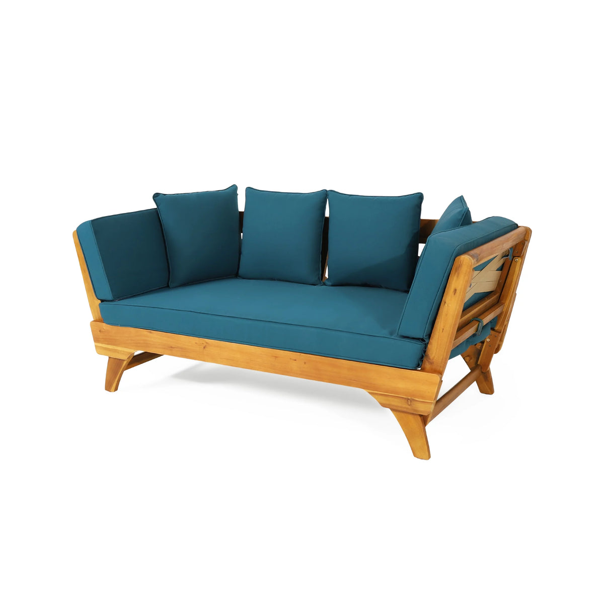 Acacia Wood Outdoor Expandable Daybed with Cushions G965