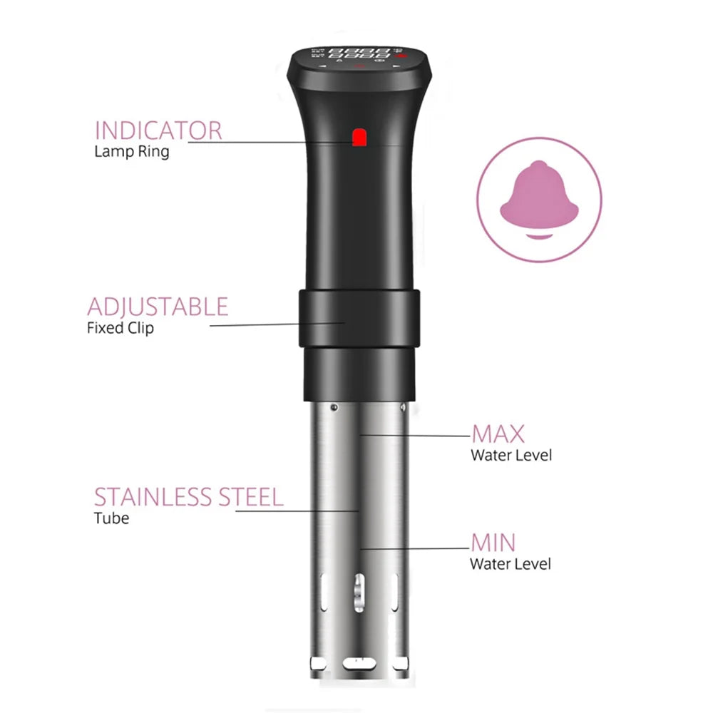1100W Sous Vide Cooker Waterproof with Display Screen T96498
