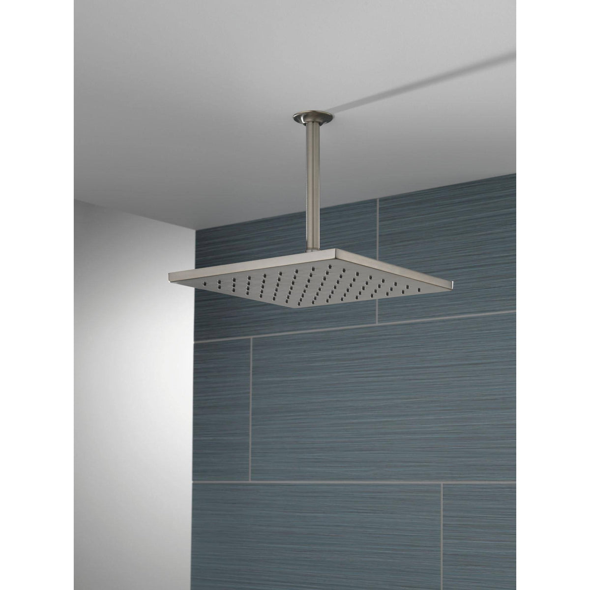 Chrome Metal Raincan Shower Head Y71321