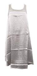 Beige Satin and Rib Nightgown C3513